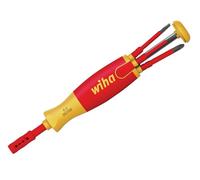 Wiha Destornillador Eléctrico LiftUp con Cargador de Brocas, Juego de 6 Piezas