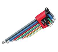 Wiha Ergostar Magicring Color Hex Bola Extremo L-KEY Juego, 9 Piezas WHA43850