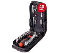 Wiha - Juego de 40 vasos de 1/4" Dr. 6PT, métrico