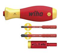Wiha Juego De Adaptadores De Par De Apriete Easytorque Electric Con Soporte Slimvario Y Slimbits Sl/pz, De 4 Unid., En Blíster (41477)