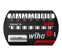 Wiha Juego de puntas Ty Torx Phillips Pozidriv 9 piezas Bitbuddy 29 mm