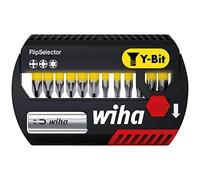 WIHA 41827 - Juego de bits FlipSelector, 13 piezas mixtas, 25 mm, Y-bit