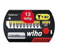 Wiha Juego de bits FlipSelector, bits en Y de 25 mm TORX®, de 14 unid. de 1/4" C6,3 (41828)