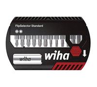 Wiha Juego de bits FlipSelector Standard de 25 mm Pozidriv, TORX®, de 14 unid. de 1/4" C6,3 (39041)