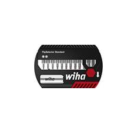 Wiha Juego de bits FlipSelector Standard de 25 mm TORX® Tamper Resistant (con taladro), de 15 unid., de 1/4" C6,3, con clip para el cinturón (39057)