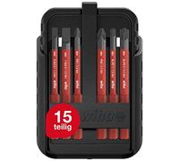 Wiha Juego de bits slimBit electric ranurados, Phillips, Pozidriv, PlusMinus/Pozidriv, TORX®, de 15 unid., in ajas de slimBits y clip (43162)