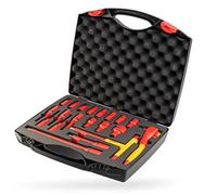 WIHA 43024 - Juego de llave de trinquete aislado 1/2'', 21 piezas