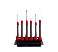 Wiha Juego de destornilladores de precisión PicoFinish® ranurados, Phillips 7 unid. con soporte