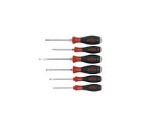 Wiha Juego de destornilladores SoftFinish® Ranurado con varilla hexagonal continua y plancha de acero maciza (21251)