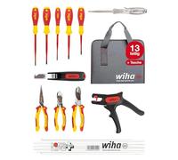 Wiha Juego de herramientas para electricistas en surtido, de 13 unid., incl. funda para herramientas (36389)