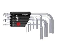 WIHA 40410 - Llave de pin en soporte compacto, cabeza de bola hexagonal, 10 p