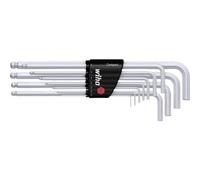 WIHA 36453 - Juego de llave de pin en soporte compacto, cabeza de bola hex&aa