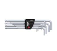 WIHA 36453 - Juego de llave de pin en soporte compacto, cabeza de bola hex&aa