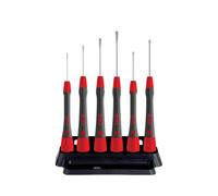 Wiha Juego de destornilladores de precisión PicoFinish® ranurados, Phillips 7 unid. con soporte
