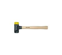 Wiha Martillo de cara blanda Safety de dureza media/semiduro con mango de madera Hickory, cabezal redondo 30, 290 mm (26434)