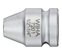 Wiha Pieza de unión con soporte de cambio rápido de hexágono exterior, cabezas cuadradas G 12,5 1/2", 1/4, 1/4" (01930)