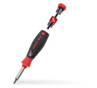 Wiha PocketMax 45292 - Juego de destornilladores magnéticos (8 piezas, con cargador de bits, 1/4 pulgadas, con ranura de bits, Phillips, Pozidriv/TORX