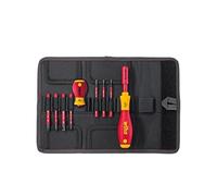 Wiha, Set de destornilladores y brocas slimVario Slot, Pozidriv, PlusMinus / Pozidriv, bolsa con 9 piezas