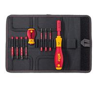 Wiha, Set de destornilladores y brocas slimVario Slot, Pozidriv, PlusMinus / Pozidriv, bolsa con 9 piezas