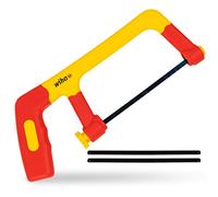 Wiha - Sierra manual aislada con 3 hojas de sierra 150 mm