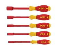 Wiha Softfinish Eléctrico Hex Tuerca Conductor Juego, 6 Piezas WHA29466
