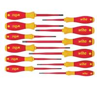 Wiha Softfinish Eléctrico Slimfix Juego Screwdriver Juego, 12 Piezas WHA41003