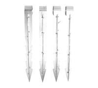 WIHFHGZ Anclajes para Cama Elástica, Juego de 4 Piezas en Acero Galvanizado, Clavos de Tierra para Aire Libre - Excelente Estabilidad, Fácil Instalación, Uso Multifuncional