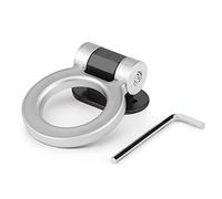 WIHFHGZ Aro Redondo de Tracción Adhesivo para Auto, Gancho Remolque Decorativo en Negro, ABS Resistente - Instalación Sin Daños, Diseño Compacto y Universal (Pago)