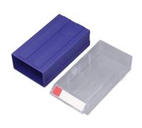 WIHFHGZ Caja Organizadora Modular de Cajones, Plástico Azul 180x95x50mm - Almacenaje Versátil para Oficina y Taller, Fácil de Combinar