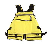 WIHFHGZ Chaleco De Pesca Ajustable Amarillo Talla Única - Ligero Y Transpirable, Organizador Práctico para Deportes Al Aire