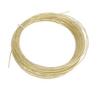 WIHFHGZ Cuerda para Raqueta de Tenis de Nylon 1,3mm, 12,2m, Resistente y Elástica - Hilo de Titanio Giratorio, Durabilidad y Alto Rendimiento para Deportes de Raqueta (Beige)