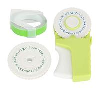 WIHFHGZ Embosser Manual Tipo Máquina De Escribir, Herramienta Manual Verde, Cinta Adhesiva 9mm - Etiquetas Duraderas Sin Tinta, Portátil para Proyectos DIY Y Scrapbooks