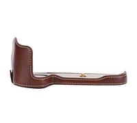 WIHFHGZ Estuche de Cuero PU para Cámara, Cover Medio, Ligero y Durable para 5D4, Apertura para Batería - Protección contra Polvo y Arañazos, Montaje Directo en Trípode (Cafetería)