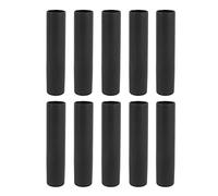 WIHFHGZ Fundas de Mangos para Equipos de Fitness, Protectores para Barras Tubulares, PVC Negro, Paquete de 10 Piezas - Durabilidad Alta, Protección contra Ampollas, Uso Versátil en