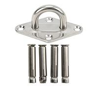 WIHFHGZ Gancho de Montaje para Techo y Pared de Acero Inoxidable, Anclaje Resistente para Yoga y Columpios, Kit Completo con Tornillos de Expansión - Alta Capacidad de Carga, Resistente