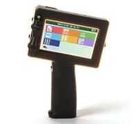 WIHFHGZ Impresora de Etiquetas Inkjet, Portátil y Manual, Tinta Ajustable 12.7mm - Fecha, Lote y Código QR, Compatible con Múltiples Materiales Industriales y Médicos