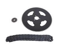 WIHFHGZ Kit Cadena y Piñones T8F, Conjunto 14T Delantero 74T Trasero, Acero Resistente - Rendimiento Estable y Larga Duración, para Mini Motos y Karts