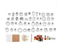 WIHFHGZ Kit de fabricación de aretes de arcilla fácil de bricolaje de acero inoxidable formas floral botánicas joyas que hacen suministros para esculturas manualidades
