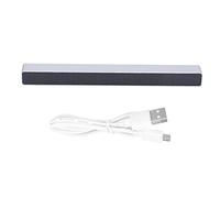 WIHFHGZ Luz Ambiental USB 32LED, 18 Colores, Ajustable Brillo y Velocidad, Material de Aluminio - Sincronía Musical Perfecta, Voz Activada Con Microfono Integrado, Para Fiestas y KTV