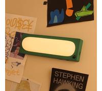 WIHFHGZ Luz Led Sensor Movimiento, Tira Larga, Blanco Cálido, Batería 1200mAh - Iluminación Automática, Dos Niveles de Brillo, Para Armarios y Pasillos (Verde)