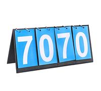 WIHFHGZ Marcador Deportivo de 4 Dígitos, Portátil y Plegable, Color, para Tenis de Mesa, Baloncesto y Bádminton - Diseño Duradero, Fácil de Transportar y Limpieza Rápida