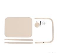 WIHFHGZ Mesa Plegable para Cama, Bandeja para TV con Superficie Magnética, 3 Alturas Ajustables, Inclinación Multiángulo, 48x35cm Beige - Versátil y Compacta, Protección Cervical, Ideal