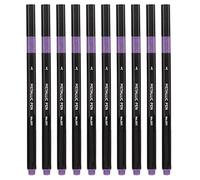 WIHFHGZ Metallic Paint Pens, Marcadores Metálicos Morados, 10 Piezas, Pluma Ligera e Impermeable para Dibujar y Colorear - Escritura Suave, Tinta a Base de Agua, Ideal para Artistas y