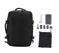 WIHFHGZ Mochila de Compresión al Vacío 30L, Impermeable, PVC y Oxford, Para Portátil 17.3 Pulgadas - Bolsillo Separado para Laptop, Apertura 180 Grados, Viaje y Negocios (negro)