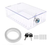 WIHFHGZ Protector Termostato Grande Universal, Caja con Cerradura Transparente de Acrílico, Cubierta con Llave para Termostato de Pared - Resistente a Rayos UV, Fácil Instalación, Uso en