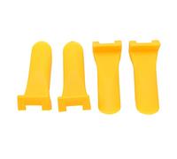 WIHFHGZ Protectores Plásticos para Llantas, Juego de 4 Piezas, Color Amarillo, 12cm - Resistente a la Corrosión, Fácil Instalación, Compatible con Cambiadores de Neumáticos Corghi y MTS