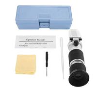 WIHFHGZ Refractómetro para Mosto 58-92%, Concentración de Azúcar, Escala 0,5%, Diseño Compacto con Mango de Goma - Cuerpo de Aluminio Resistente, Enfoque Ajustable, Ideal para Cerv