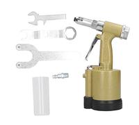 WIHFHGZ Remachadora Neumática Hidráulica - Rebitadora Profesional, Pistola Remachadora Neumática, Estructura de Aluminio, Tracción Fuerte, Ligera y Duradera para Remaches de Acero y Aluminio