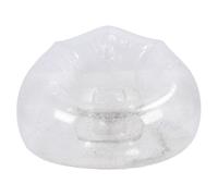 WIHFHGZ Sillón Hinchable Transparente, Sofá Inflable de PVC, Ligero y Ergonómico, Diseño Moderno y Ahorra Espacio - Cómodo, Versátil, Ideal para Jardín, Salón y Habitaciones Juveniles (Plata)