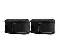 WIHFHGZ Venda para Manos de Boxeo de Algodón, 5 Metros, Paquete de 2, Rojo - Protección contra Lesiones, Transpirable y Cómoda, Ideal para Entrenamiento y Boxeo (Negra)